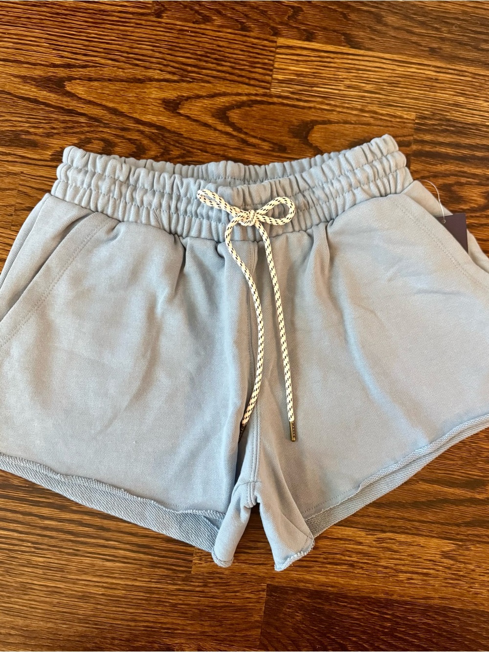 Parke Women’s Light Blue Drawstring Lounge Shorts